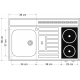 Mini Küche ohne Kühlschrank Kitchenline MK 100