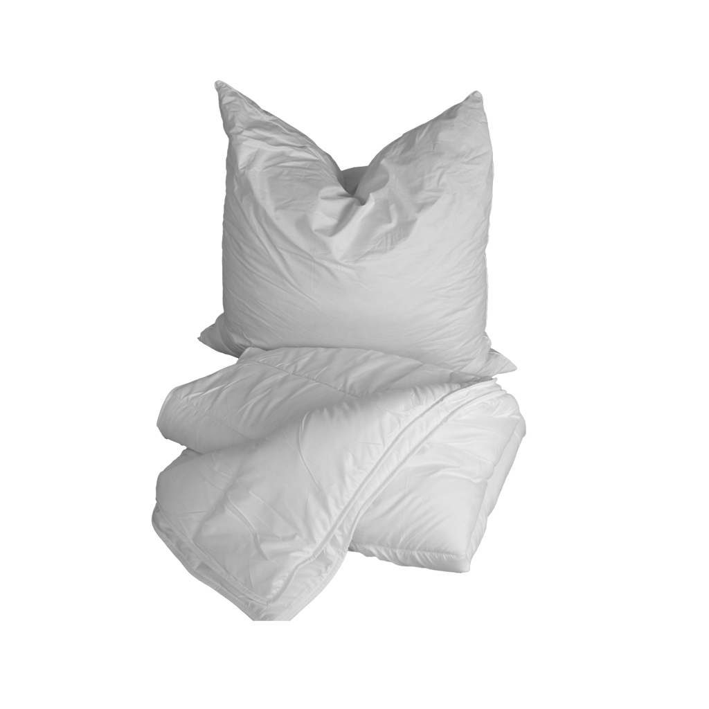 Bett + Kissen-Set in den Maßen 80x80 und 135x200cm