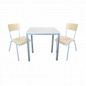 Tischgruppe mit 2 Stühlen