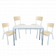 Tischgruppe mit 4 Stühlen