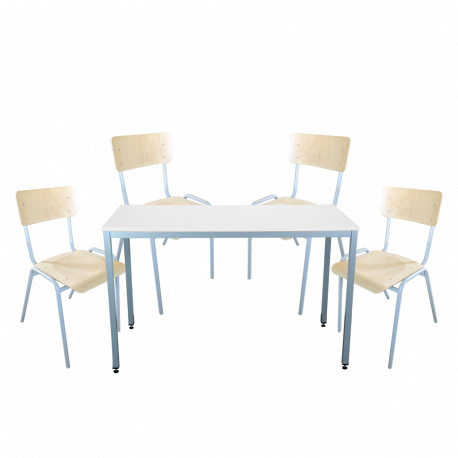 Tischgruppe mit 4 Stühlen