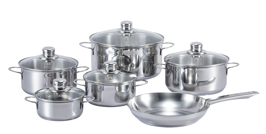 Topf/Pfannen-Set Edelstahl 11-teilig