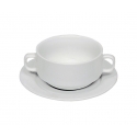 Hotel-Porzellan Suppentasse/Untertasse