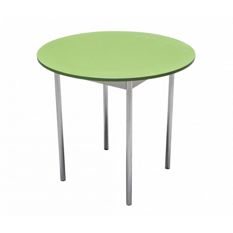  Runder Tisch mit Chromgestell Ø 79cm