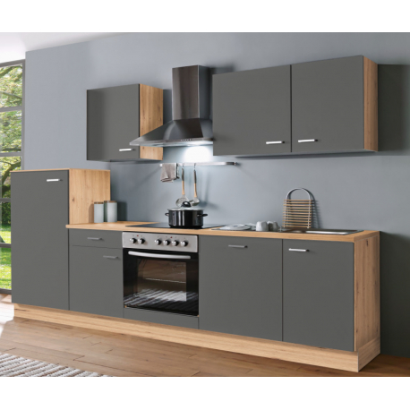 Küchenblock Leonie - Dekor Arthisan / Quarzgrau