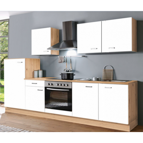 Küchenblock Leonie - Dekor Arthisan Eiche / Weiß