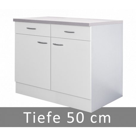 Unterschrank mit Arbeitsplatte 100cm breit
