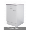 Unterschrank mit Arbeitsplatte 50cm breit
