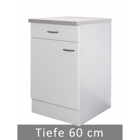 Unterschrank mit Arbeitsplatte 50cm breit
