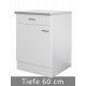 Unterschrank mit Arbeitsplatte 60cm breit