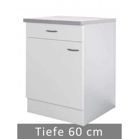 Unterschrank mit Arbeitsplatte 60cm breit