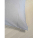 Bettwäschegarnitur Satin 2 mm Feinstreifen blau