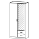 Kleiderschrank 2-türig, 2 Schubkästen