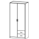 Kleiderschrank 2-türig, 2 Schubkästen