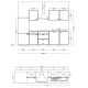 Küchenblock 270cm inkl. E-Geräte